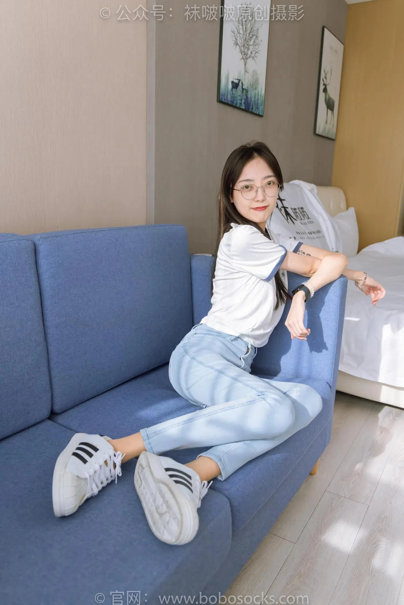 [BoBoSocks袜啵啵]NO.161 稚予-贝壳头板鞋、肉丝、裤里丝 [140P]插图9
